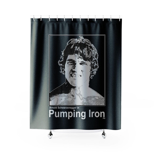 Arnold Schwarzenegger Pumping Iron Shower Curtain