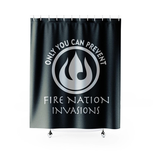Avatar The Last Airbender Only You Can Prevent Shower Curtain