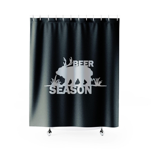 Beer Season Art Parody Shower Curtain