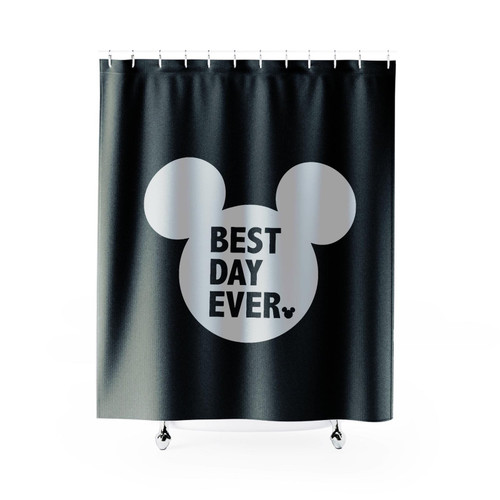 Best Day Ever Mickey Mouse Shower Curtain