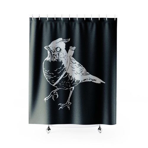 Bird Nerd Robin Hood Shower Curtain