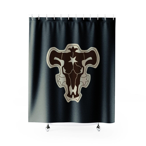 Black Clover Black Bull Squad Logo Shower Curtain