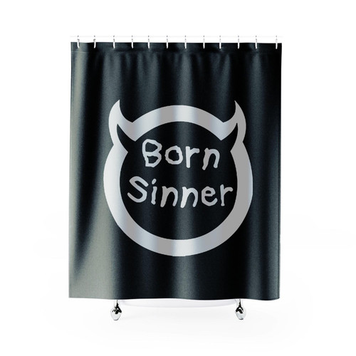 Born Sinner J Cole Inspired Shower Curtain
