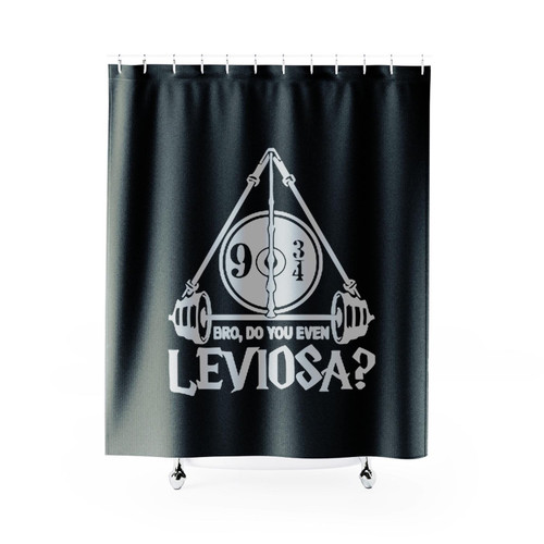 Bro Do You Even Leviosa Deathly Hallows 9 And 3 4 Shower Curtain