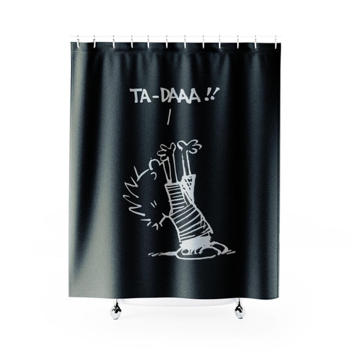 Calvin Ta- Daa Shower Curtain