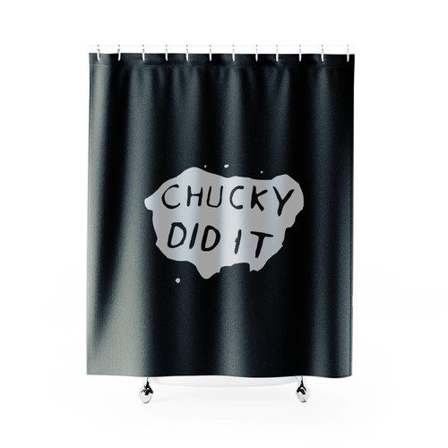 Chucky Did It Shower Curtain