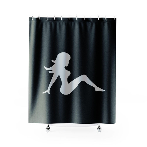 Classic Trucker Mudflap Girl Shower Curtain
