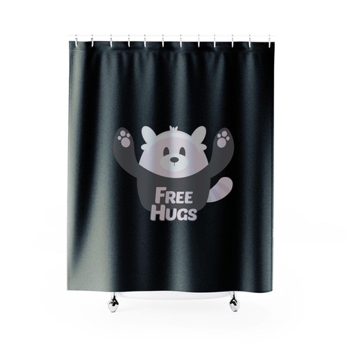 Clearance Bewear Pokemon Free Hugs Shower Curtain