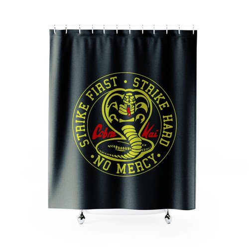 Cobra Karate First Strike Hard Kai Strike Shower Curtain