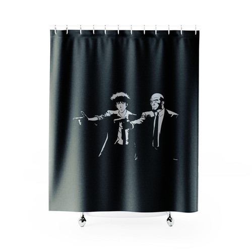Cowboy Bebop Spike Spiegel Mashup Pulp Fiction Shower Curtain