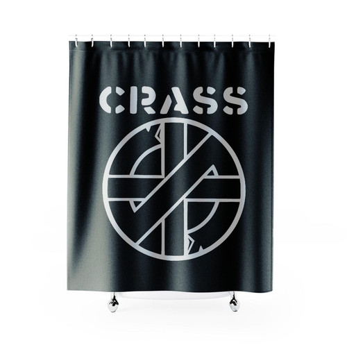 Crass Anarcho Punk Band Logo Shower Curtain