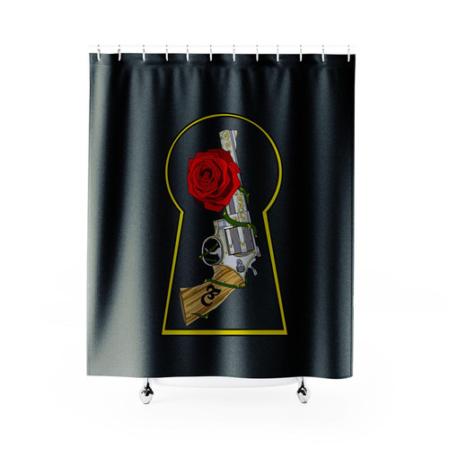 Dark Tower Gun And Flower Shower Curtain