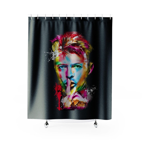 David Bowie Art Print Shower Curtain