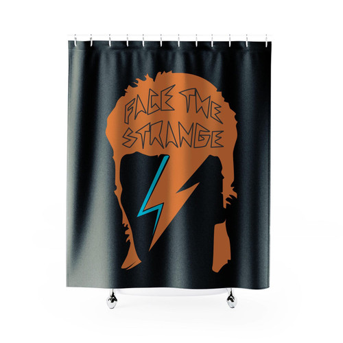 David Bowie Face The Strange Shower Curtain