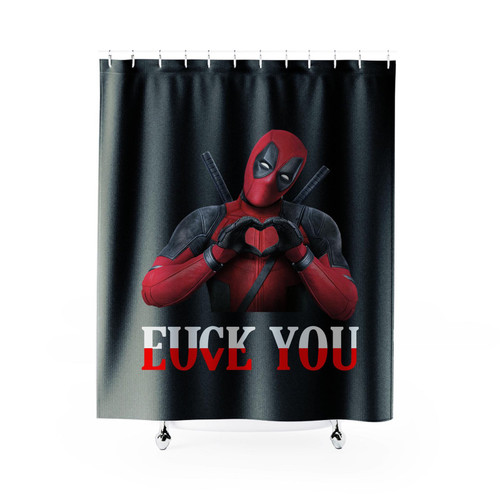 Deadpool Love You Shower Curtain