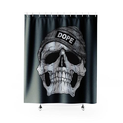Dope Skull Hipster Swag Boy Shower Curtain