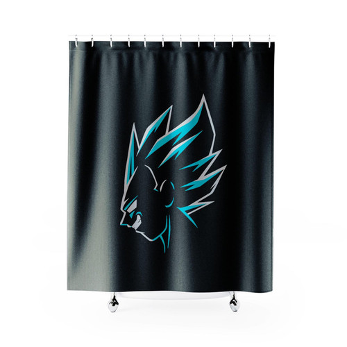 Dragon Ball Z Vegeta Evil Smirk Prince Of Saiyans Shower Curtain