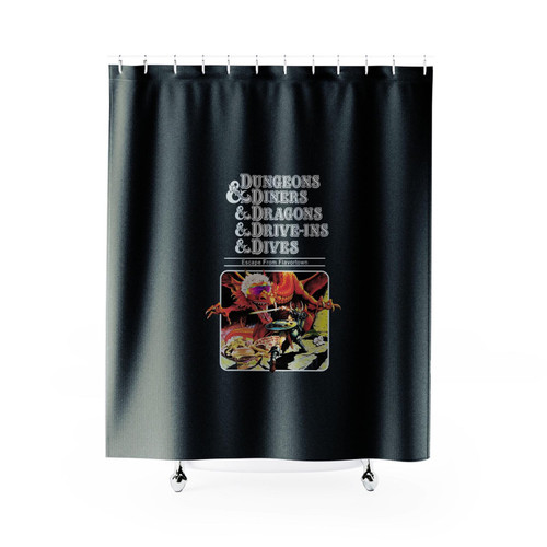 Dungeons Diners Dragons Drive Ins Dives Dungeons Dragons Shower Curtain