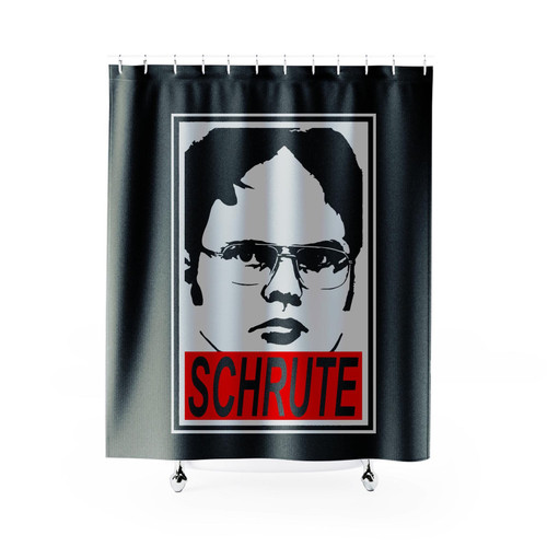 Dwight Schrute Schrute Farms Dunder Mifflin Michael Scott Shower Curtain