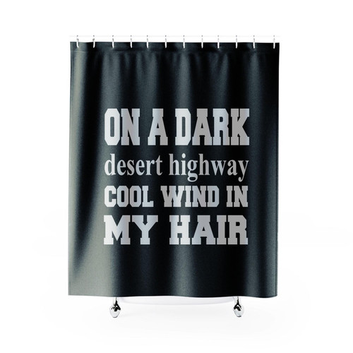 Eagles Band On A Dark Desert Shower Curtain