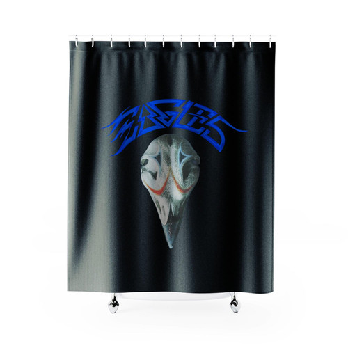 Eagles Iconic Band Logo Blue Shower Curtain