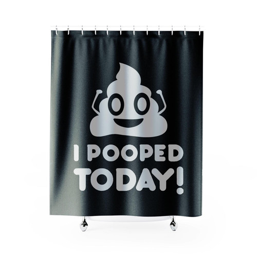 Emoji I Pooped Today Shower Curtain