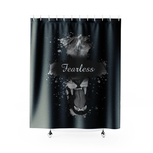 Fearless Saying Shower Curtain