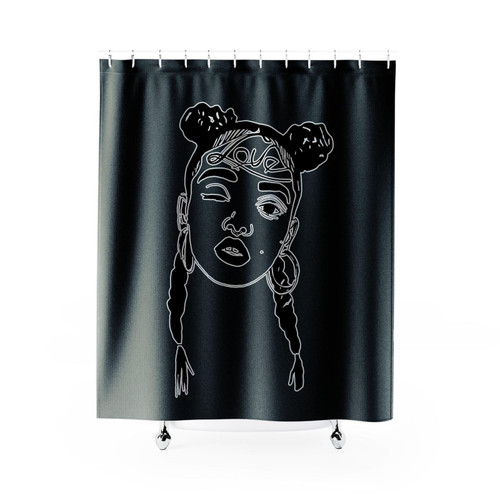 Fka Twigs Illustration Graphic Shower Curtain