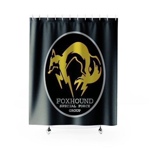 Foxhound Metal Gear Logo Shower Curtain