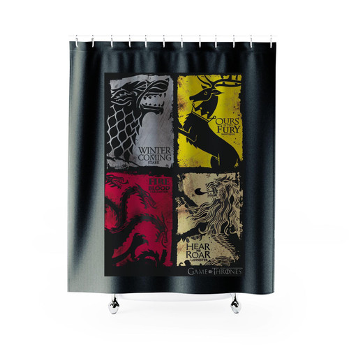 Game Of Thrones Family Crest Shower Curtain