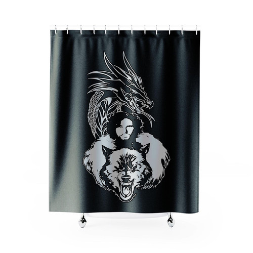 Game Of Thrones Jon Snow Stark Targaryen Shower Curtain