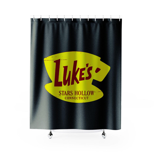 Gilmore Girls Luke's Diner Stars Hollow Connecticut Shower Curtain