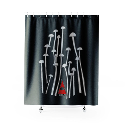 Gnome Mushroom Shower Curtain