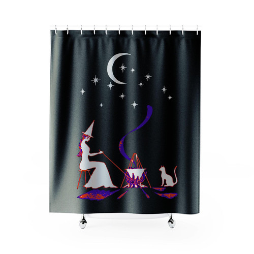 Halloween Witch Gypsy Witch Shower Curtain