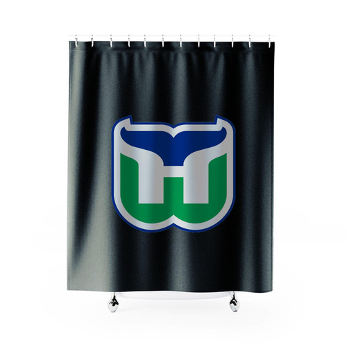 Hartford Whalers Retro Hockey Shower Curtain