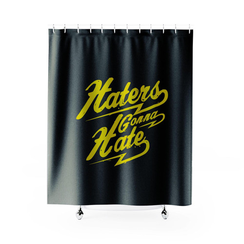 Haters Gonna Hate Retro Hipster Vintage Shower Curtain