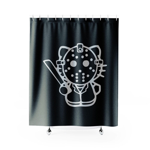 Hello Kitty Monsters Jason Voorhees Shower Curtain