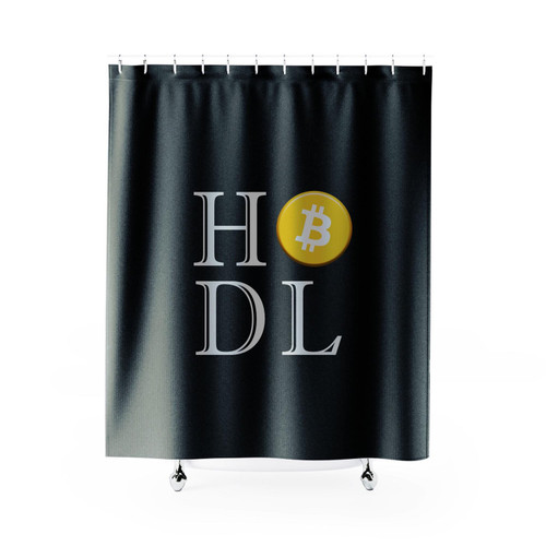 Hodl Bitcoin Cryptocurrency Shower Curtain