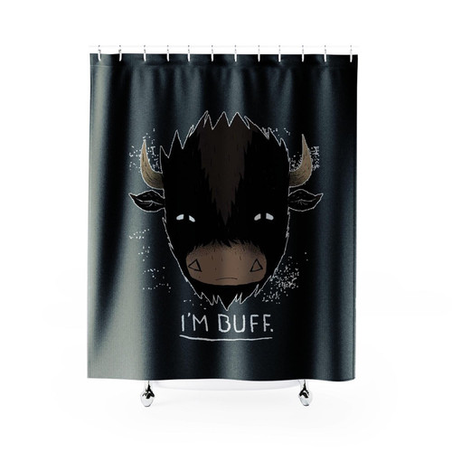 I'm Buff! Buffalo Shower Curtain