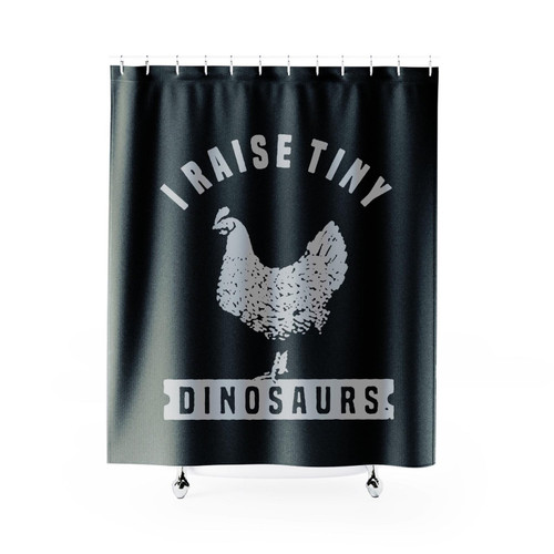 I Raise Tiny Dinosaurs Shower Curtain