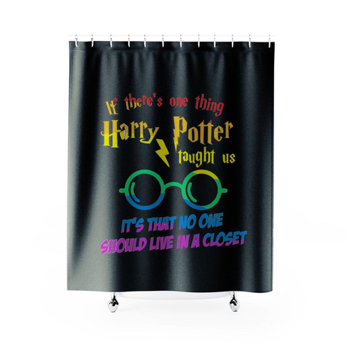 If There's One Things Harry Potter Taught Us Its That No One Should Live In A Closet Shower Curtain