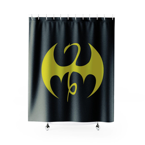 Iron Fist Distressed Logo Shower Curtain