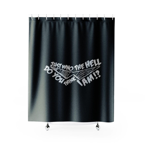 Kamina Glasses Just Who The Hell Shower Curtain
