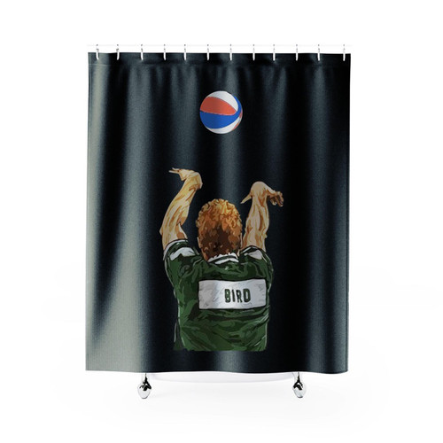 Larry Bird Boston Celtics 3 Point Contest Shower Curtain