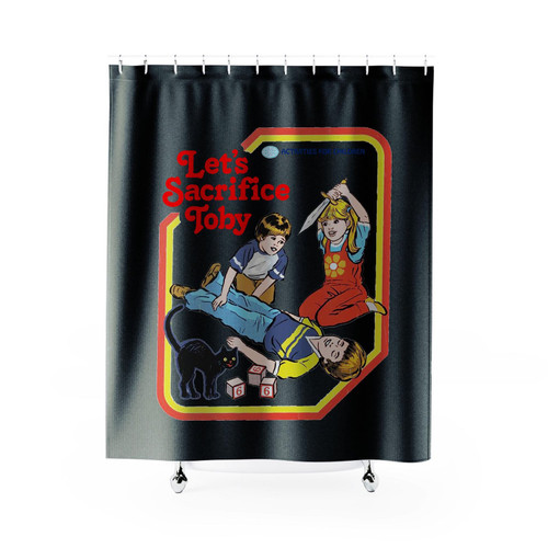 Let's Sacrifice Toby Shower Curtain