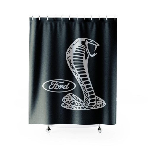 Licensed Ford Mustang Cobra Gt500 Shelby Svt Torino Gt Classic Car Shower Curtain
