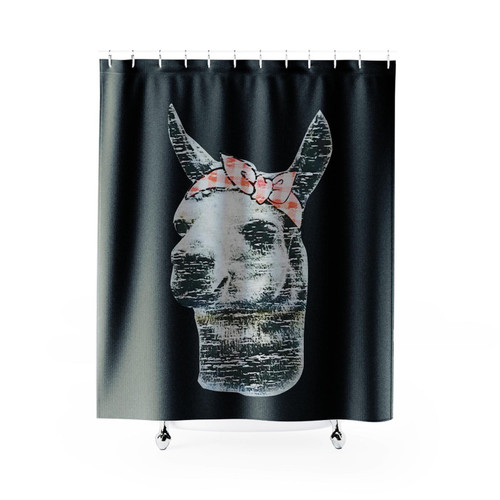 Llama Bandana Cute Animal Shower Curtain