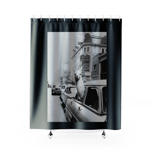 Llama Lama Car Vintage Cool Funny Shower Curtain