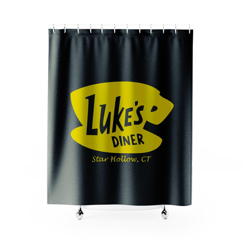 Luke's Diner Stars Hollow Gilmore Girls Shower Curtain