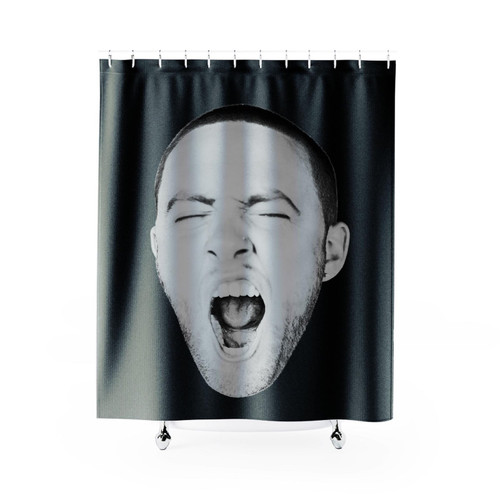 Mac Miller Faces Album Cover Shower Curtain